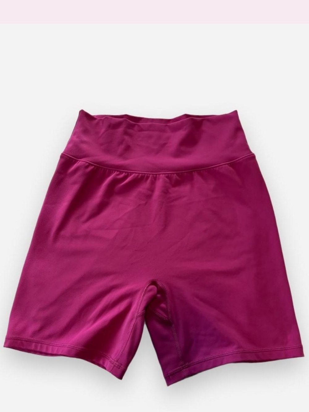 Ptula High-Waist Magenta Women’s Active Bike Shorts Medium 6” Inseam